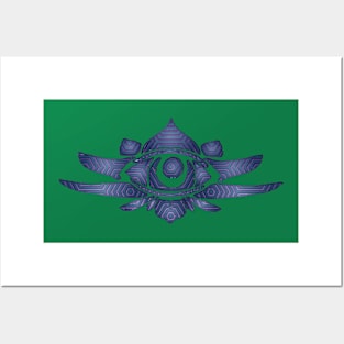 Eye Lotus - Optical Pattern Posters and Art